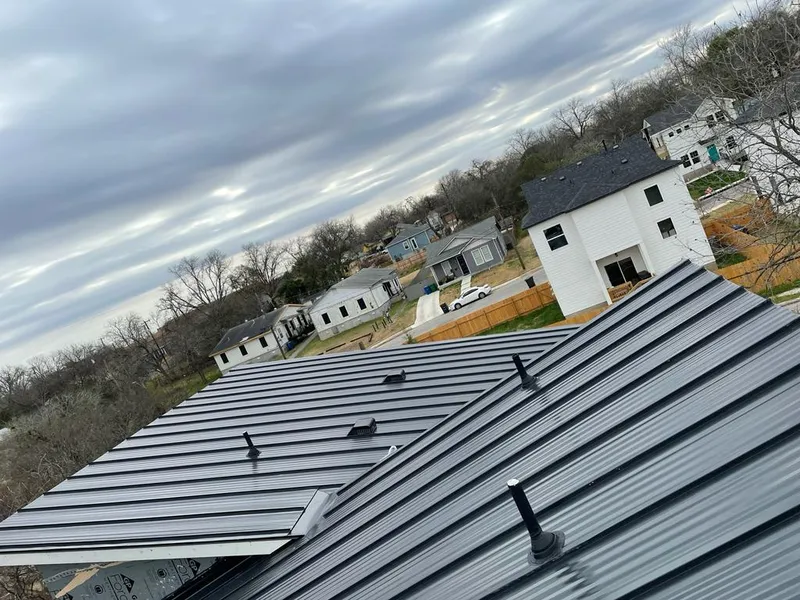 Standing seam metal roof panels with vents for Skylight Repair in Wareham